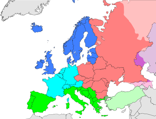 Южная Европа / Расположение / Политический Атлас Современности